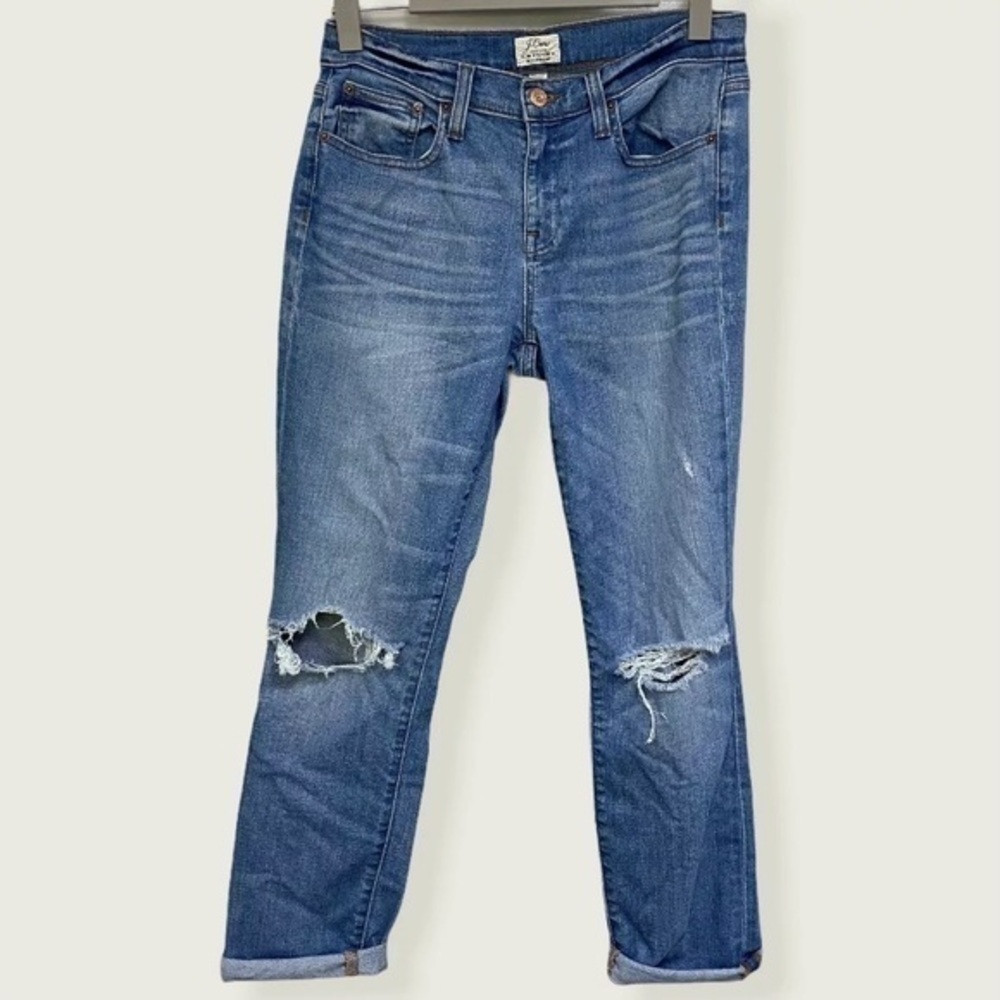 J Crew Slim Broken In Boyfriend Jeans 26.